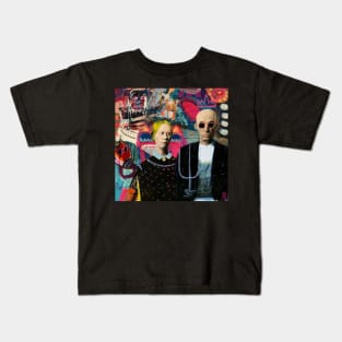 American Gothic pop art Kids T-Shirt